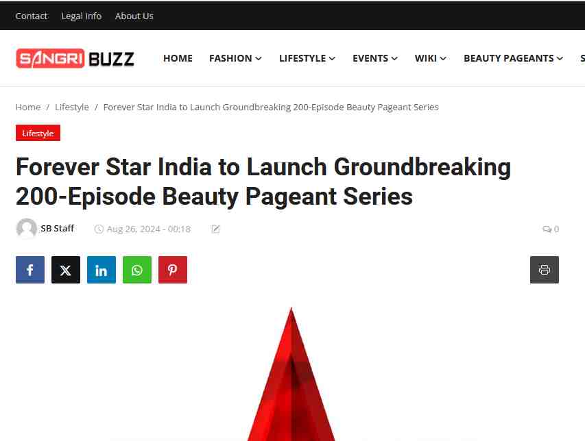 Forever Star India to Launch Groundbreaking 200 Episode Beauty Pageant Series